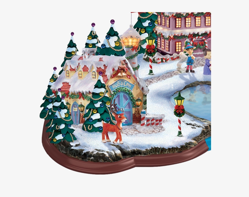 Rudolph The Red Nosed Reindeer Light Up Village Sculpture - Hawthorne Village Rudolph's Christmas Cove Light Up, transparent png download