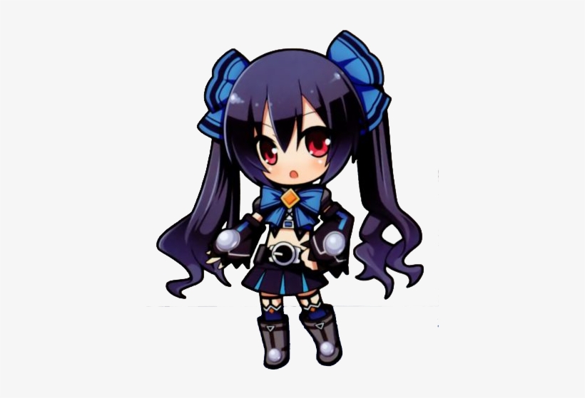 03 Noire Chibi - Hyperdimension Neptunia Noire Chibi, transparent png download