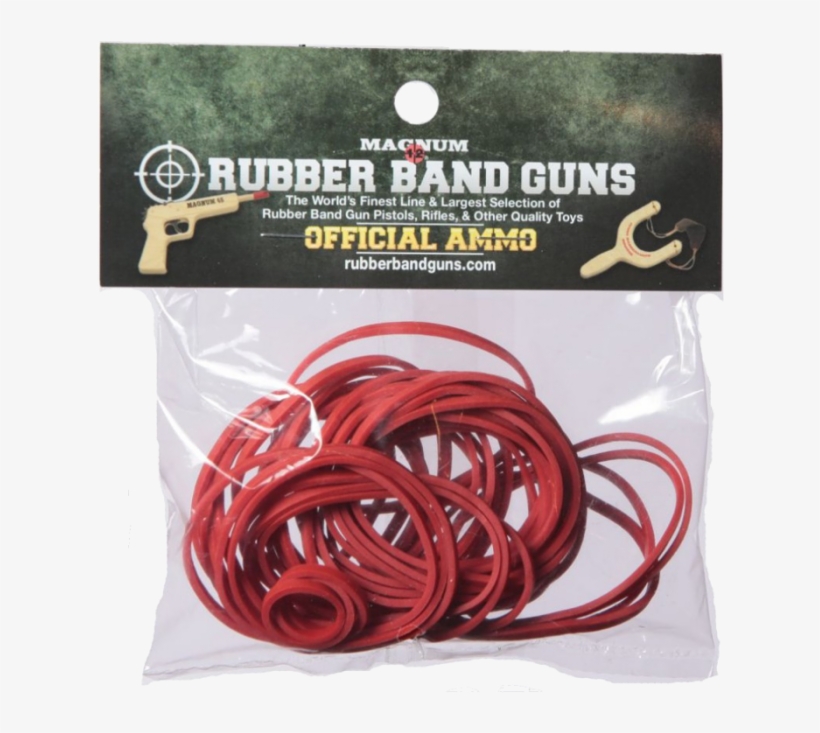 Magnum Enterprises 1oz Red Medium Pistol Rubber Bands, transparent png download
