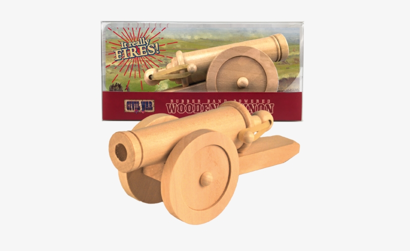 Rubber Band Powered Wood Cannon - Rubber Band Powered Cannon, transparent png download