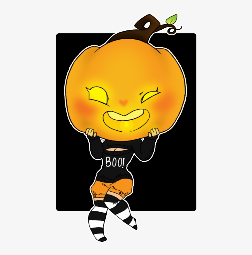Chibi Clipart At Getdrawings - Chibi Pumpkin Head, transparent png download
