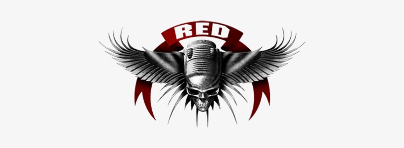 Wing Skull Logo - Red Digital Skull Cinema Logos, transparent png download