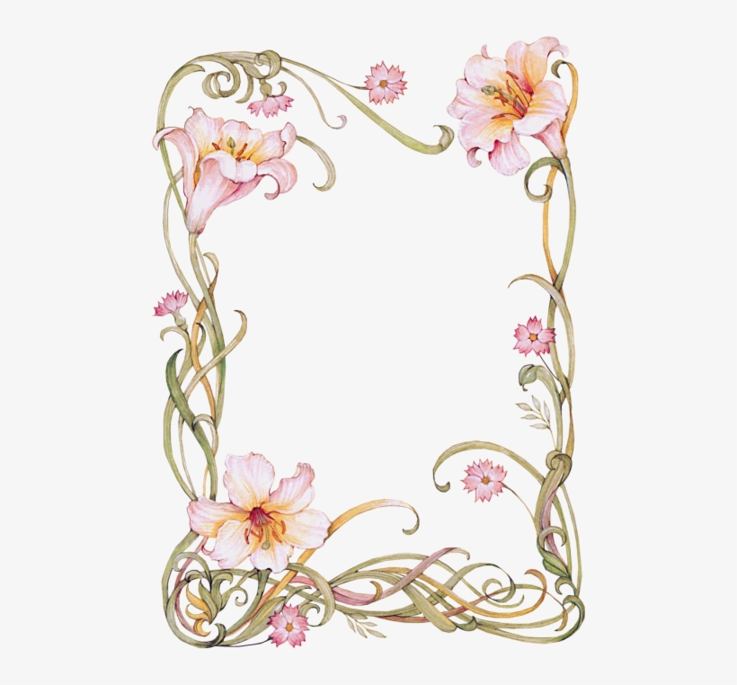 Http - //dl - Glitter Graphics - Go To Www - Glitter - Floral Frame, transparent png download