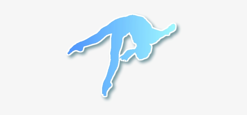 Gymnast Clipart Transparent - Gymnast Clip Art Blue, transparent png download