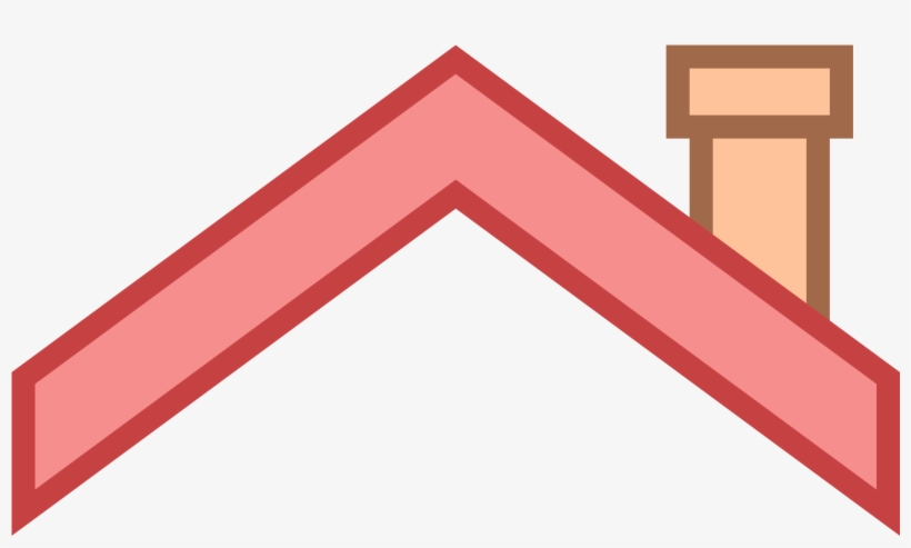 Roof Icon Amp Building Classic House Roof Icon Sc 1 - Roof Pink Clip Art, transparent png download