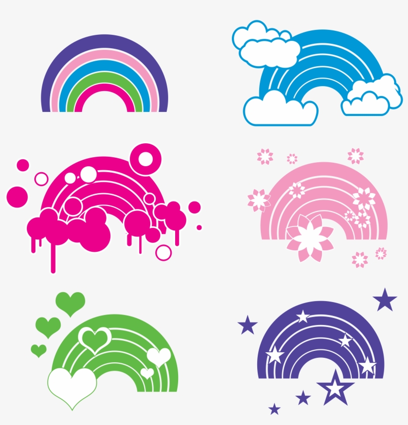 This Free Icons Png Design Of Rainbow Embellishments, transparent png download