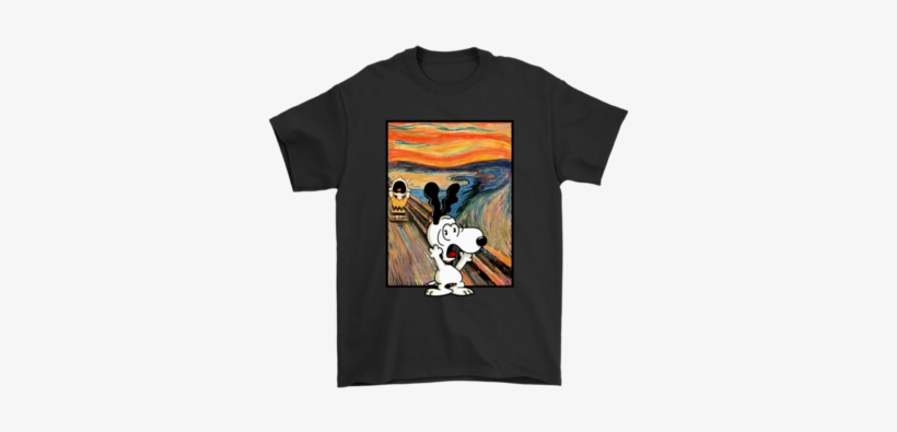 The Scream Charlie Brown And Snoopy Shirts Gildan Mens - Dont Mess With Me My Daddy, transparent png download