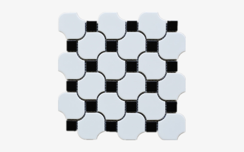 Multile Halibon With Black Dot Porcelain Mosaic Tile - Tile, transparent png download
