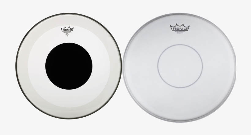Powerstroke 77 And Powerstroke 3 Black Dot Drumheads - Remo Powerstroke 3 Clear Black Dot Bass Drum Head, transparent png download