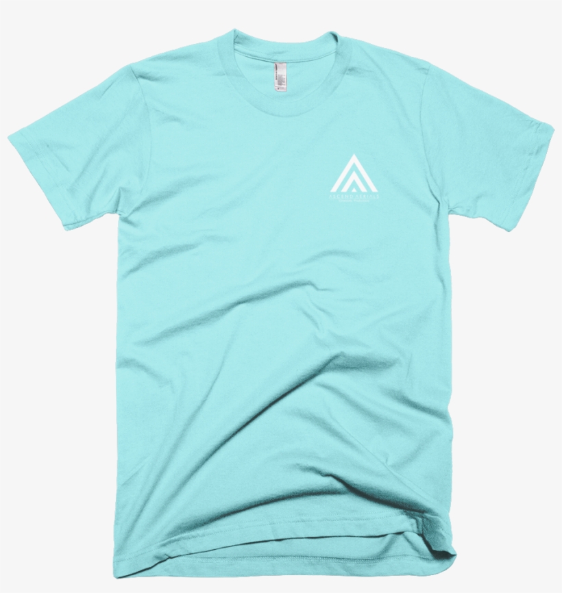 American Apparel Light Aqua Wrinkle Front Mockup, transparent png download