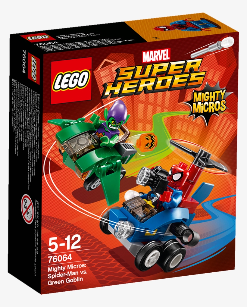 76064 Box1 In - Spiderman Vs Green Goblin Lego, transparent png download