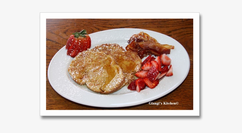 French Toast With Strawberries Copy - French Toast, transparent png download