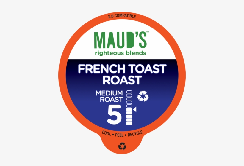 French Toast Roast Flavored Coffee Pods 60ct - Mauds Coffee, transparent png download