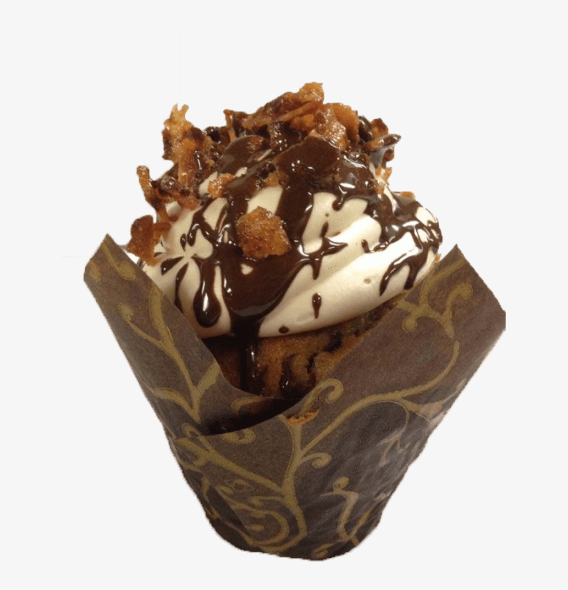 Bacon & French Toast Cupcake - Cupcake, transparent png download