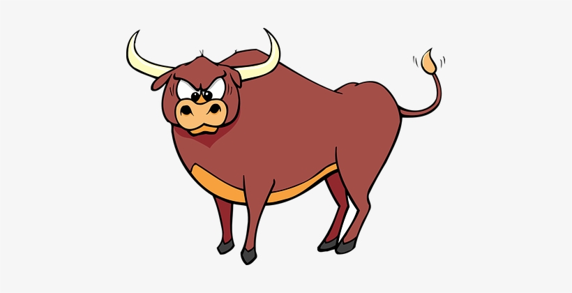 Bull Animal Mammal Domestic Farm Cattle Br - Clip Art Bull, transparent png download