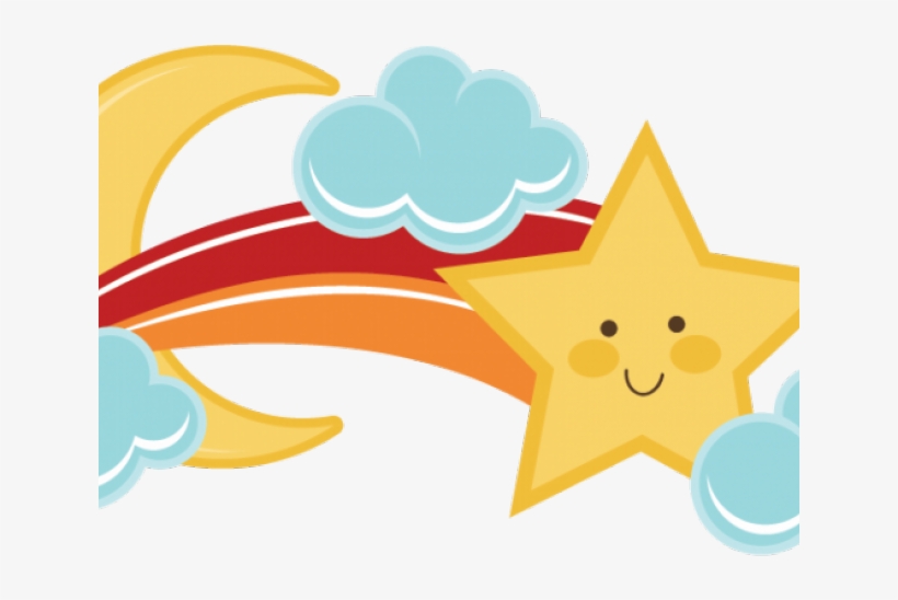 Falling Stars Clipart Cute - Clip Art, transparent png download