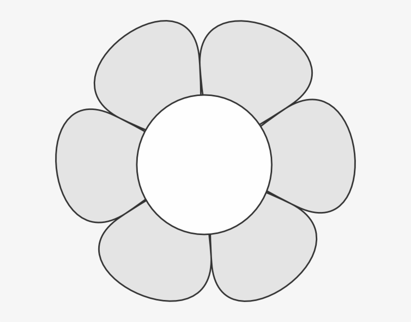 Uncolored Daisy Svg Clip Arts 600 X 564 Px, transparent png download