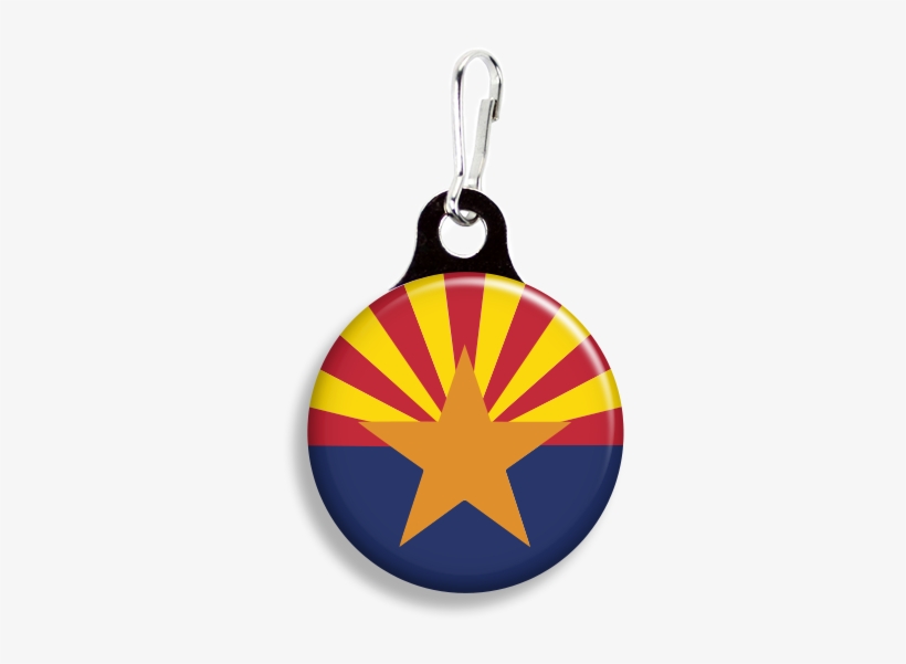 Fetch Life Pet Outfitters Dog & Cat Collar Clips - Arizona Flag Round, transparent png download