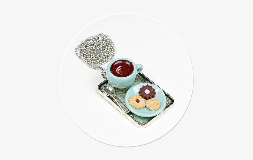 Necklace With Cup And Cookies No - Lebkuchen, transparent png download