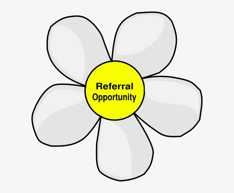 White Daisy - Simple Flower Clipart, transparent png download