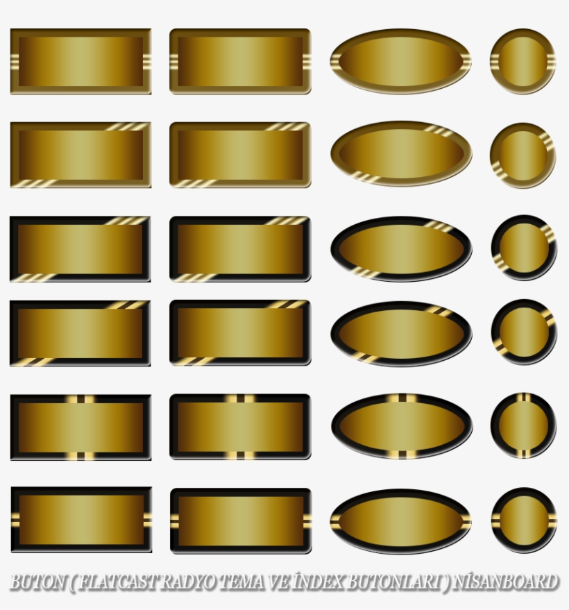Altın Butonlar, Png Altın Butonlar, Gold Button Png - Colorfulness, transparent png download