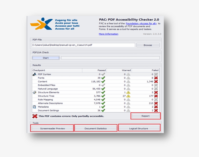 Pac Pdf Accessibility Checker - File Transfer Protocol, transparent png download