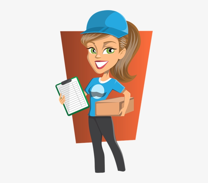 These Cool Png Business People Images Are From The - Delivery Girl, transparent png download