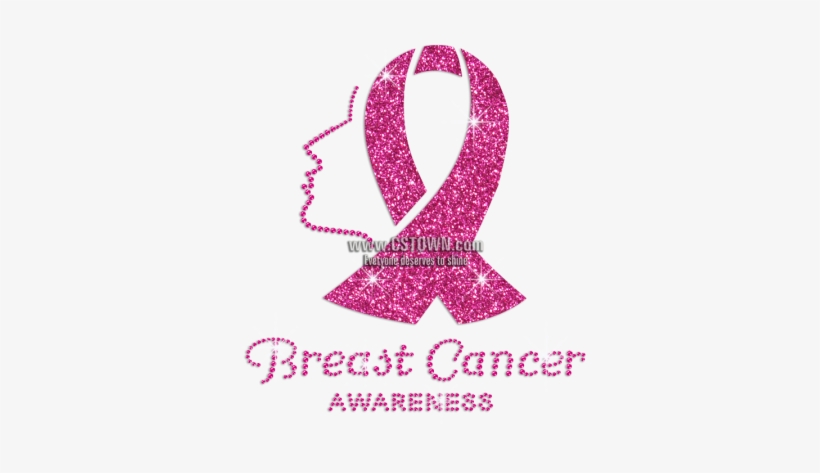 Customized Pink Glitter Breast Cancer Awareness - Breast Cancer, transparent png download