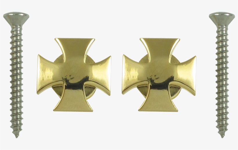 Grover, Iron Cross - Grover Gp640g Button Strap Set - Iron Cross - Gold, transparent png download