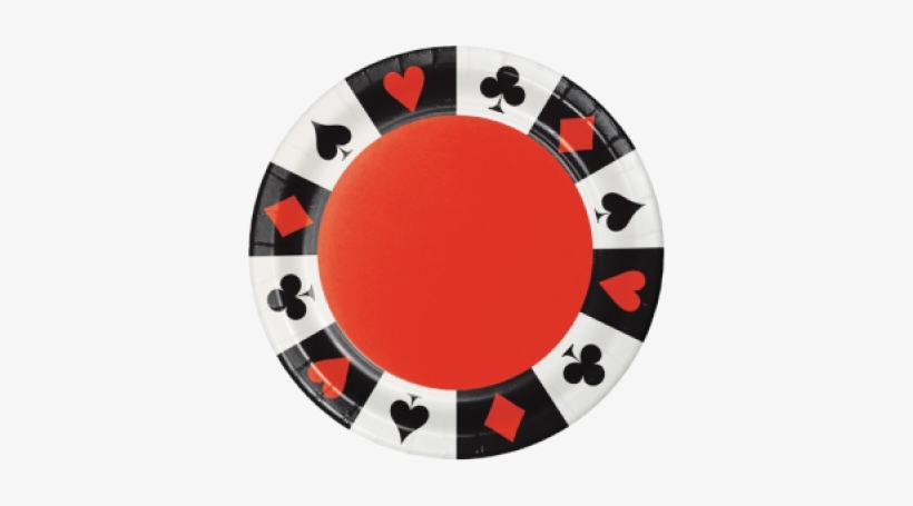 Buy Snack / Dessert Paper Plates - Cards Casino, transparent png download