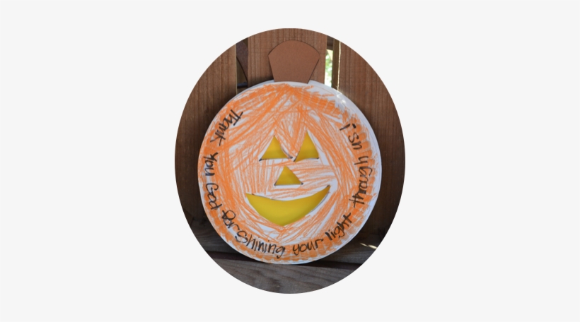 Glue Yellow Circle On Paper Plate Opposite Of Face - Pumpkin Children's Church Lesson, transparent png download