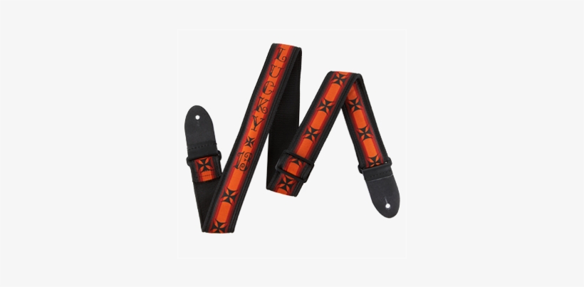 Dunlop Lucky 13 Iron Cross Guitar Strap - Dunlop Lucky 13 Guitar Strap Iron Cross, transparent png download