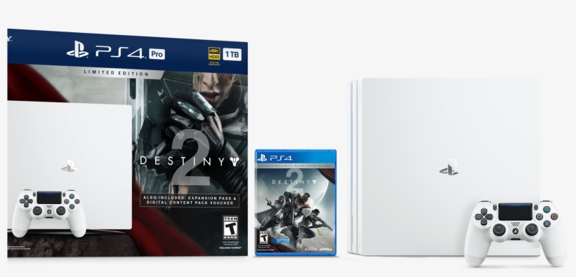 Sony Announces The Limited Edition Playstation 4 Pro - Playstation 4 Pro Destiny Bundle, transparent png download