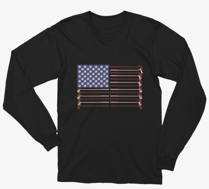 Usa Golf Flag - Love Long Sleeve Shirt, transparent png download