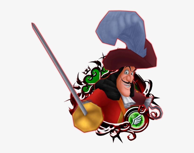 Captain Hook - Kingdom Hearts Captain Hook, transparent png download