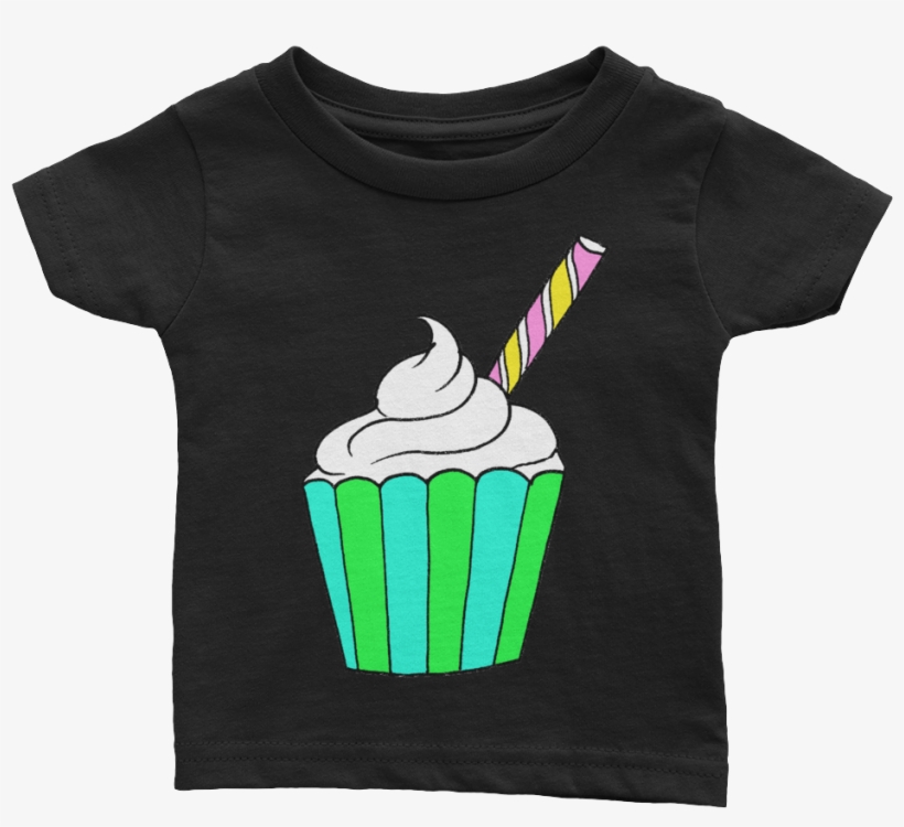 Cute Cupcake Infant Tee - T-shirt, transparent png download
