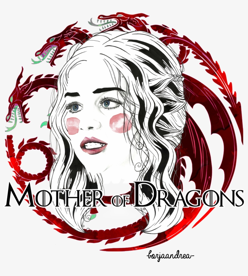 Game Of Thrones - Khaleesi Dragon Poster Print (portrait) - A4, 11.7, transparent png download