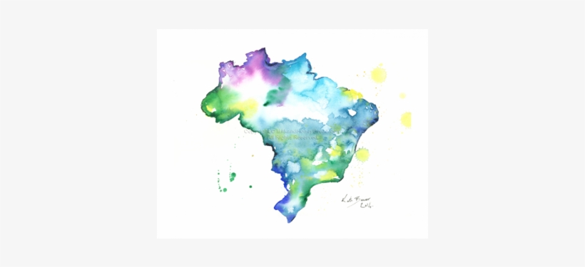 Brazil Watercolor Png, transparent png download