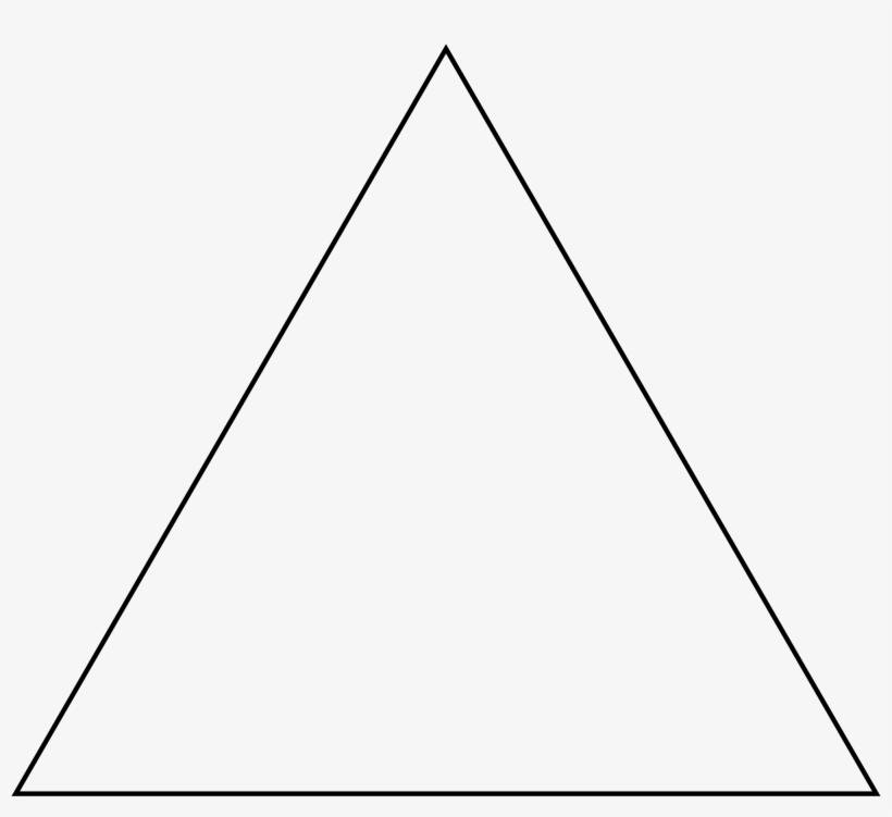 Open - Isosceles Triangle Transparent Background, transparent png download