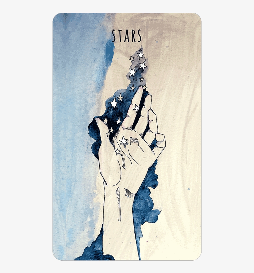Main Menu Ship Child Stars - Scrying Ink Lenormand Deck, transparent png download