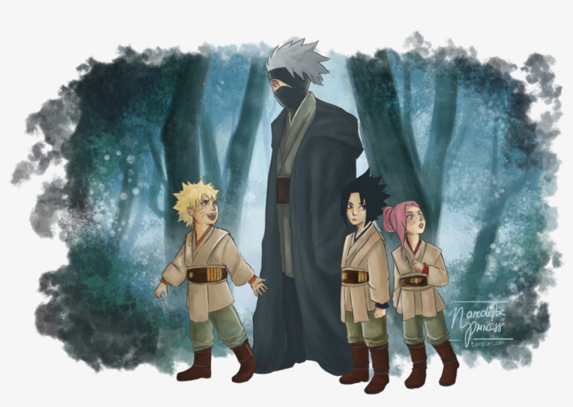 I Can't Get Enough Of The Naruto Star Wars Au And Have - Naruto, transparent png download
