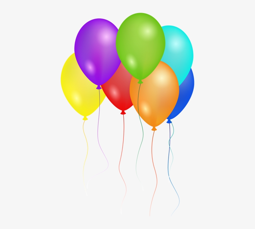 Birthday Party Balloons Png Image - Happy Birthday Balloons Png, transparent png download