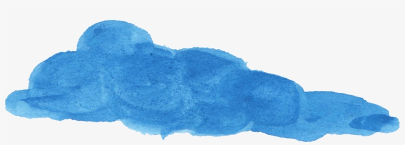 Png File Size - Watercolour Cloud Transparent, transparent png download