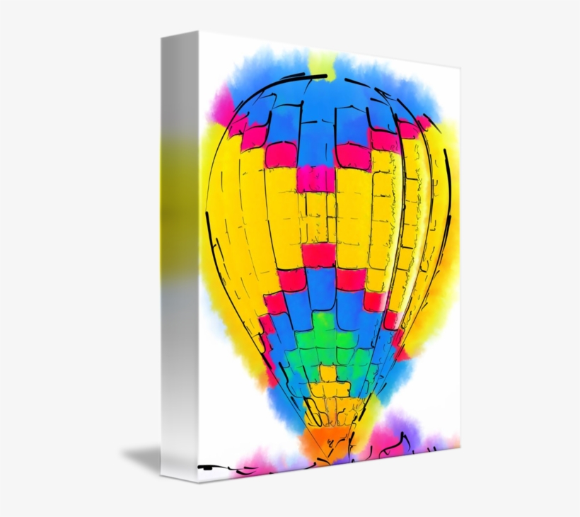 "the Yellow And Blue Balloon" By Kirt - Hot Air Balloon, transparent png download