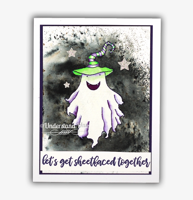 Masking Fluid Watercolor Ghost Card By Understand Blue - Picture Frame, transparent png download