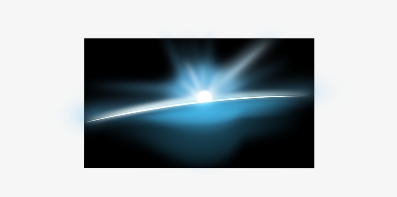 Space Earth Sun Horizon Sunrise Sky Night - Earth Horizon From Space Png, transparent png download