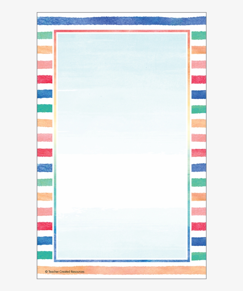 Tcr8888 Watercolor Notepad Image - Teacher Created Resources Teacher Created Notepad, transparent png download