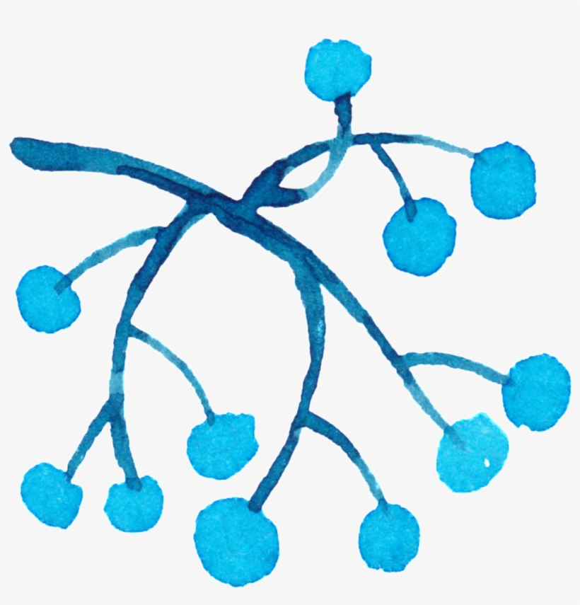 Elegant Transparent Watercolor Painted Flowers Decoration - Design, transparent png download