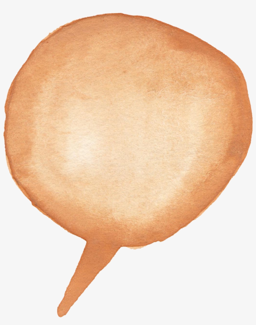 Speech Balloon Watercolor Painting - Speech Bubble Clipart Watercolor, transparent png download