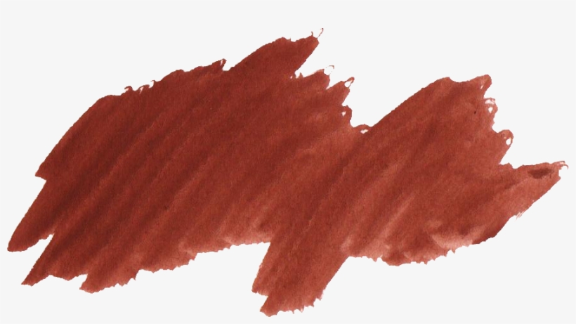 Free Download - Brown Brush Watercolor Png, transparent png download